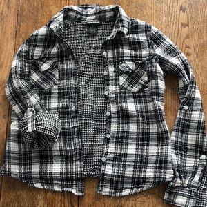 Plaid cotton button up